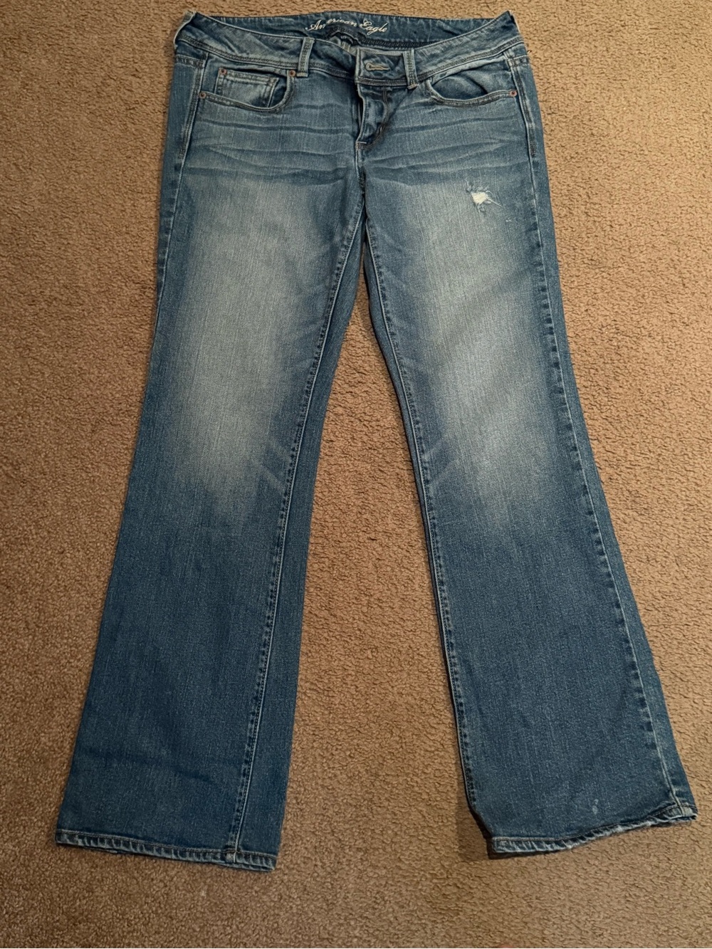 American Eagle Outfitters Light-Med Wash Flared Jeans